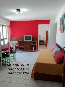 Departamento en alquiler en Mar del Plata. 2 ambientes, 1 baño y capacidad de 1 a 4 personas. A 300 m del centro